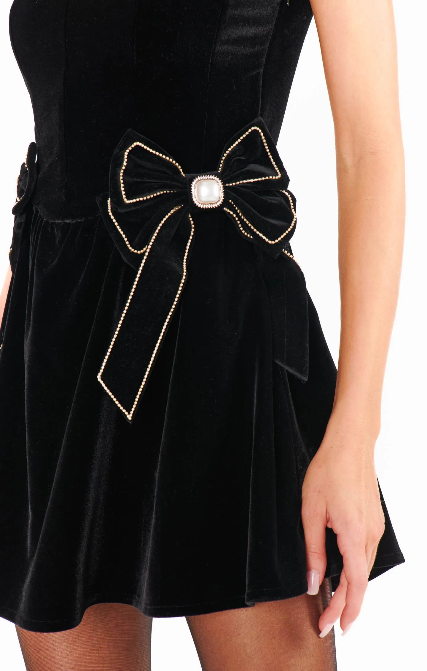 Show Me Your Mumu Ricci Rockkleid - Schwarzer Samt