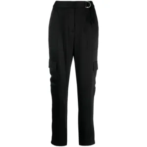 Simkhai Damen Carolina Seitliche Aufnähtaschen Gerade Beine Utility Hose Schwarz