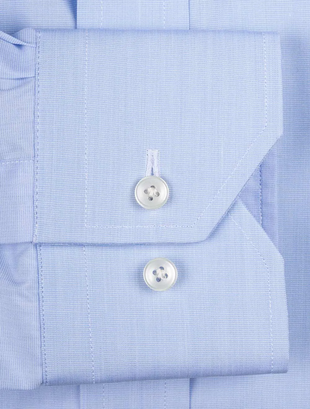 Slim Fit Pin Point Hemd Blau