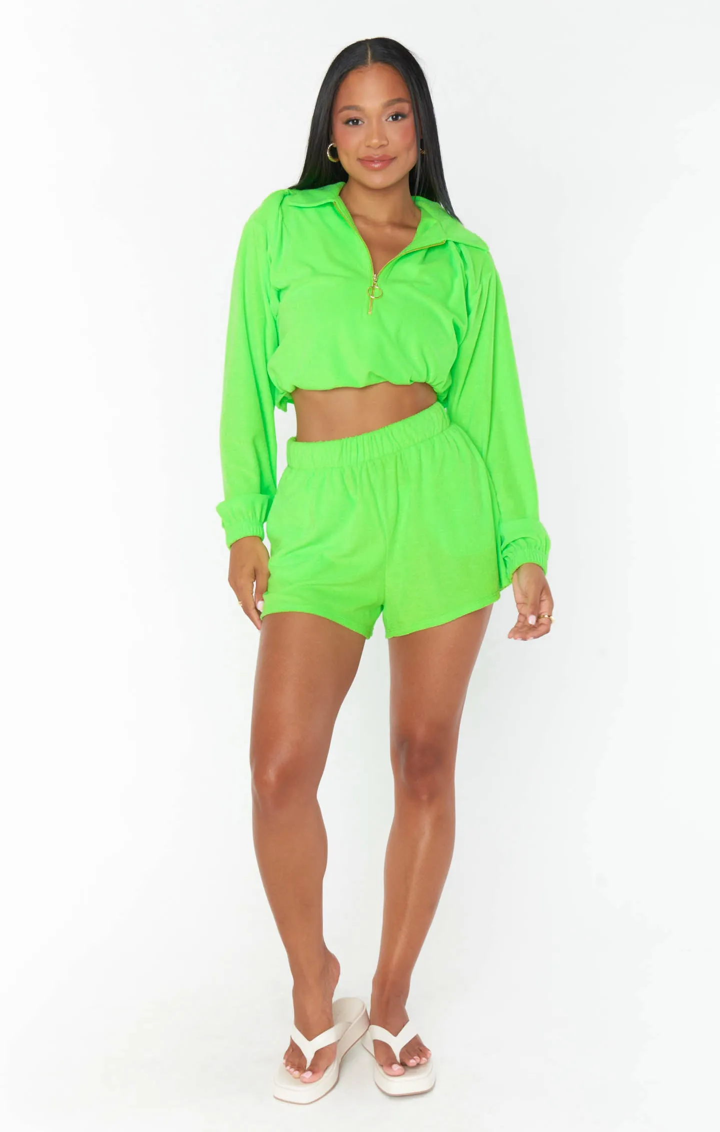 Spano Pullover ~ Neon Grün Terry