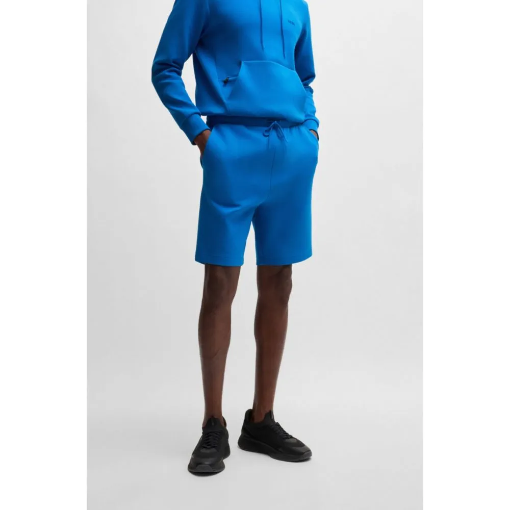 Stretch-Baumwoll-Shorts mit regulärer Passform und Sandwich-Logo
