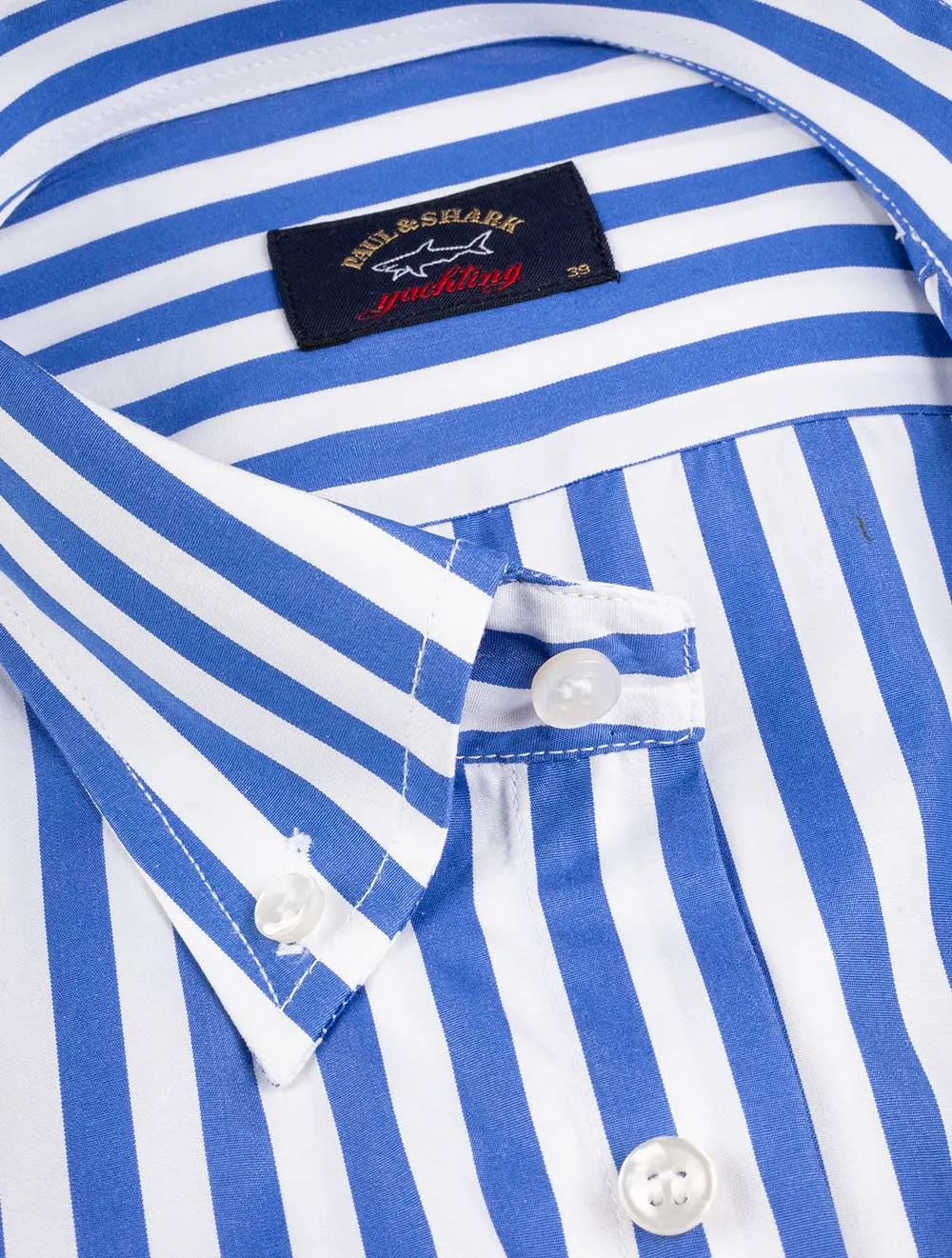 Blaues Streifenhemd