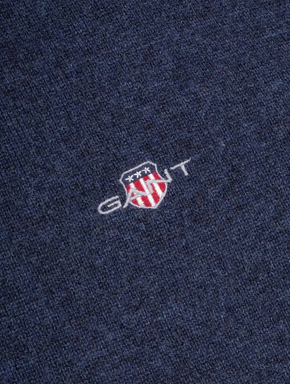 Superfeine Lambswool Halbzip Dark Navy Melange