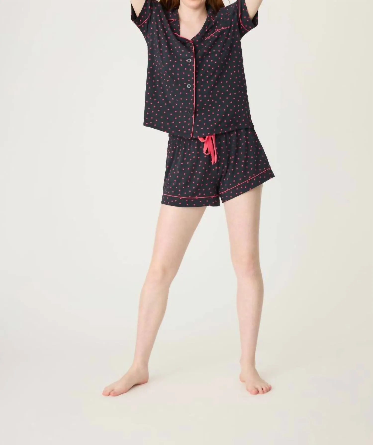 Süße Träume Pyjama-Set in Schwarz
