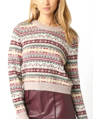 Schweiz Pullover im Fair-Isle-Stil