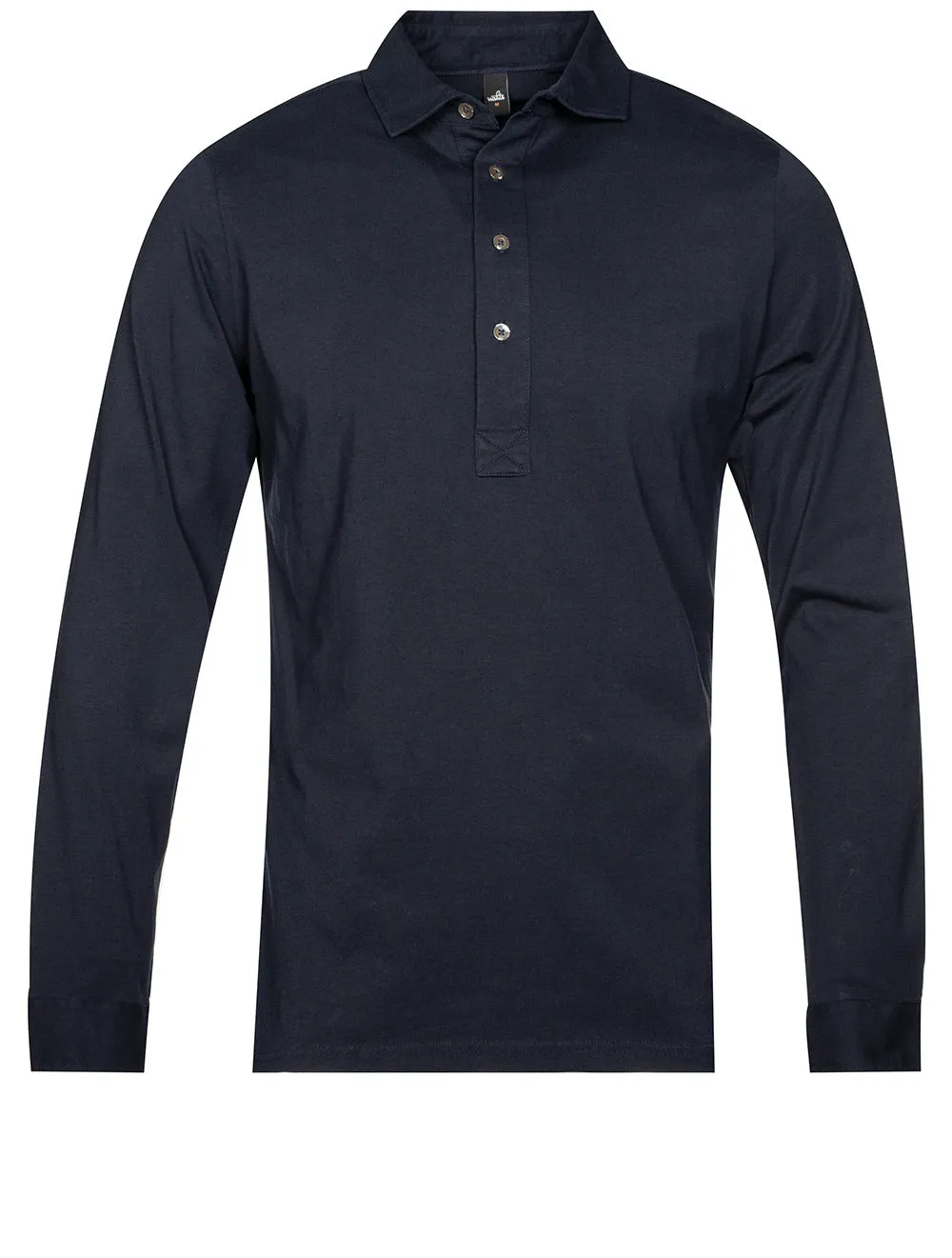 Maßgeschneidertes Polo-Shirt aus Jersey in Marineblau