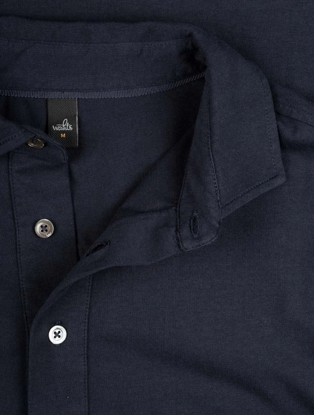Maßgeschneidertes Polo-Shirt aus Jersey in Marineblau