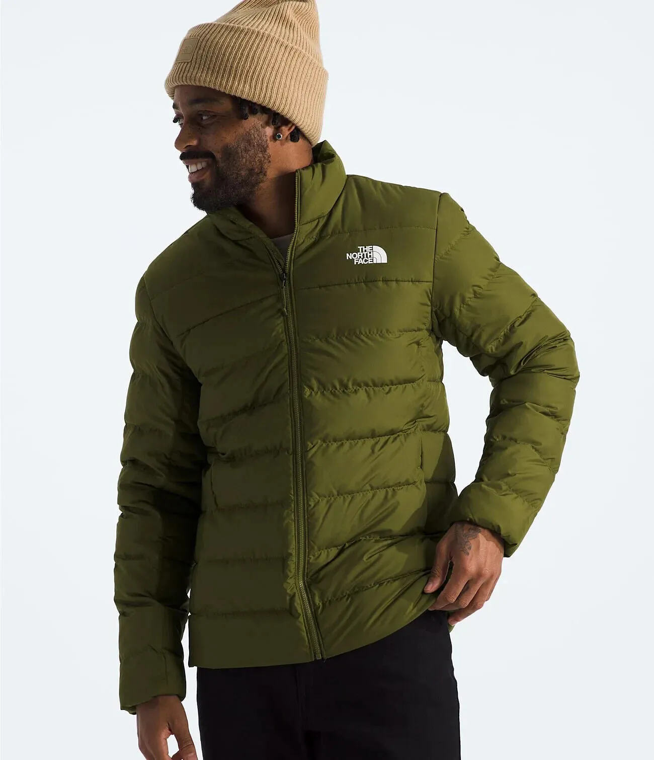 THE NORTH FACE Herren Aconcagua 3 Isolierte Jacke (Standard und Übergröße), Waldoliv, Klein