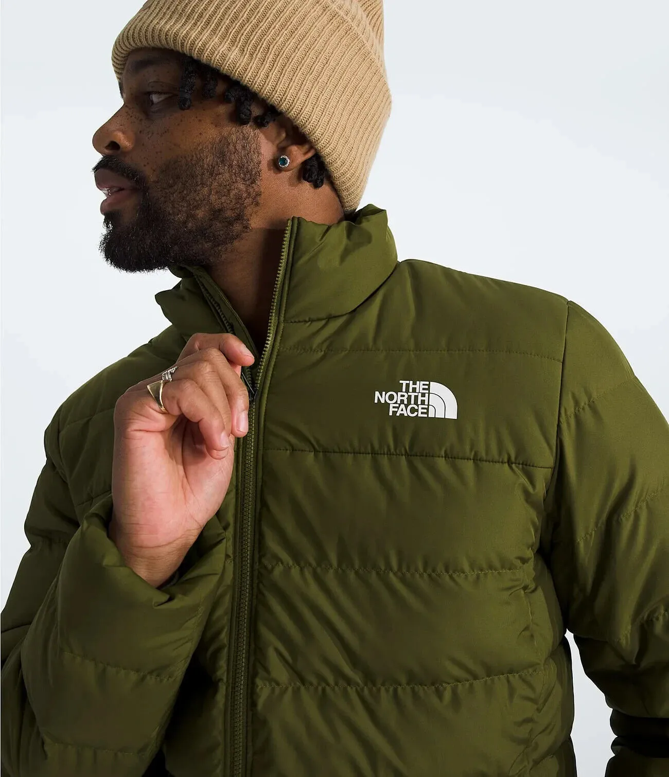 THE NORTH FACE Herren Aconcagua 3 Isolierte Jacke (Standard und Übergröße), Waldoliv, Klein