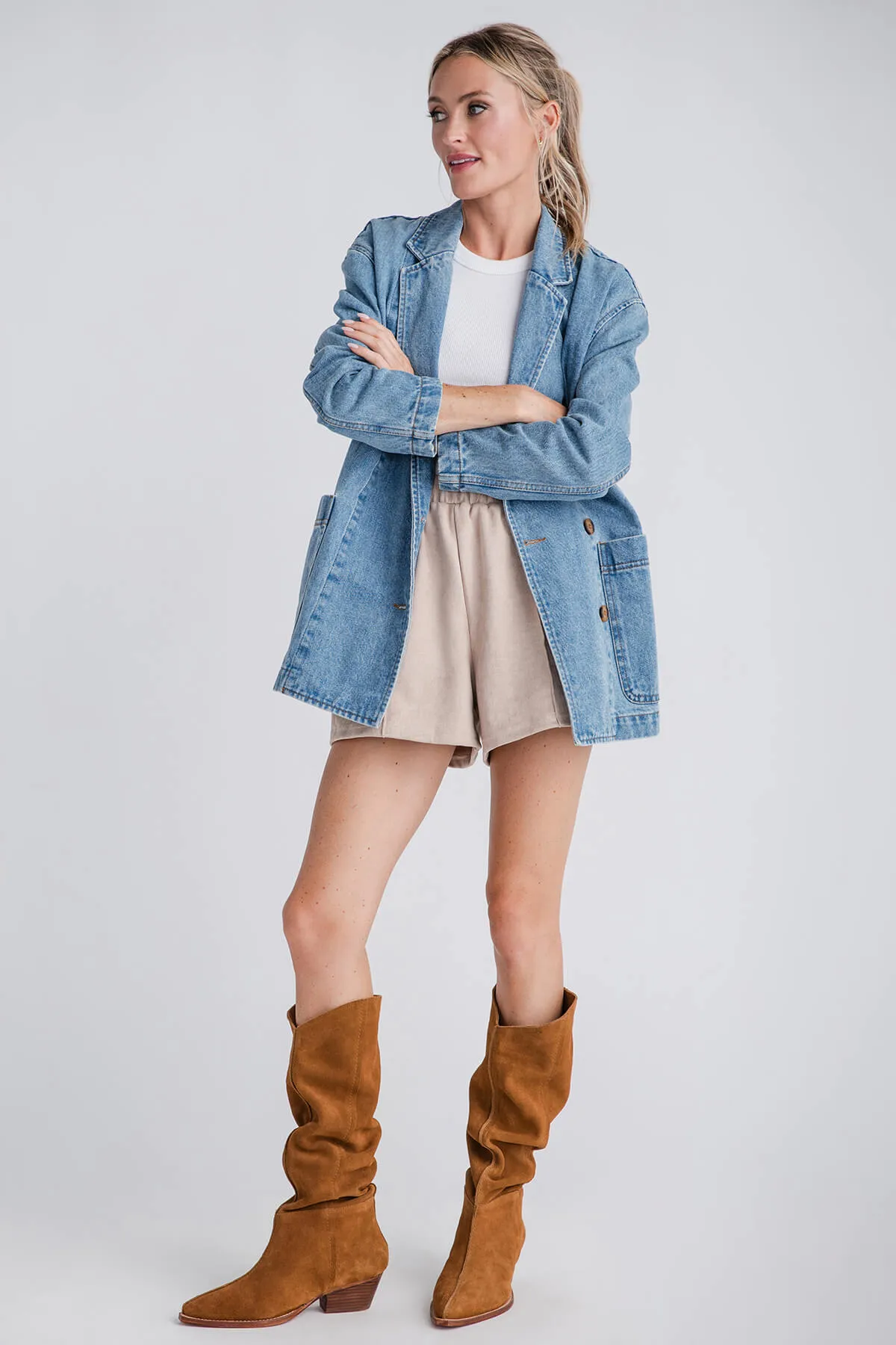 THML Kunstleder Shorts