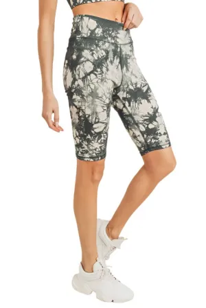 Tie-Dye Baumwoll-Hochtaucher-Bermudashorts APH2790