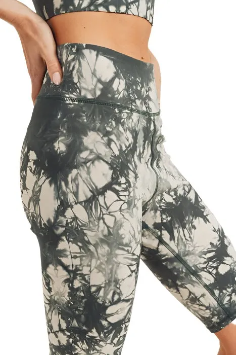 Tie-Dye Baumwoll-Hochtaucher-Bermudashorts APH2790