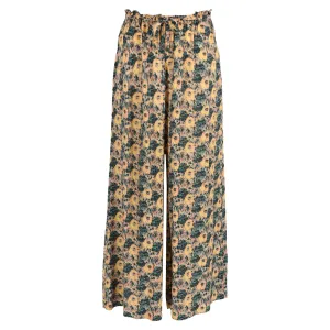 Ulla Johnson Sawyer Bedruckte Hose in Gelber Seide