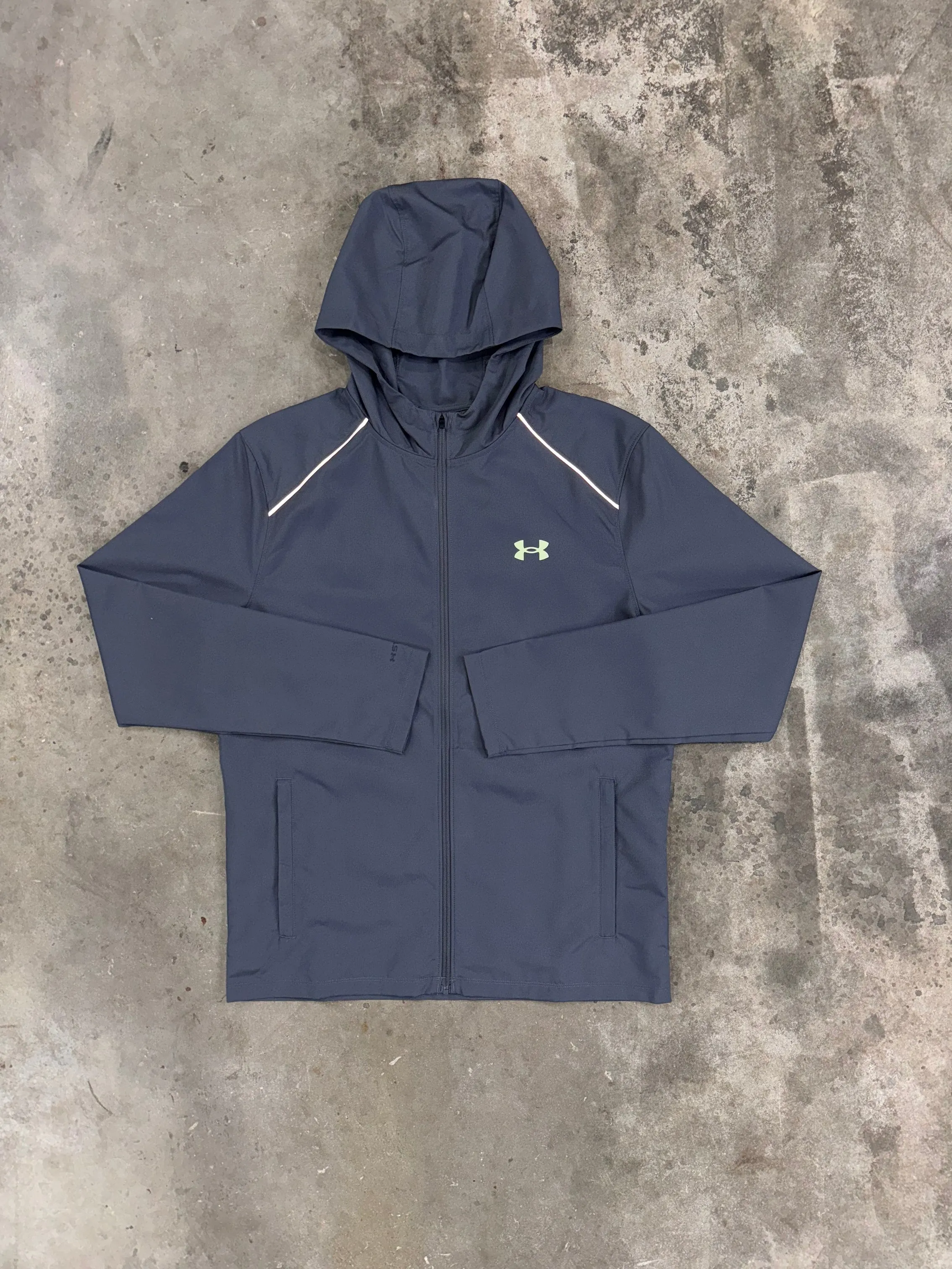 Under Armour Startjacke - Grau / Morph Grün