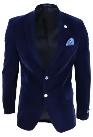 Samt Blazer Jacke 2 Knöpfe Abendmode Formal
