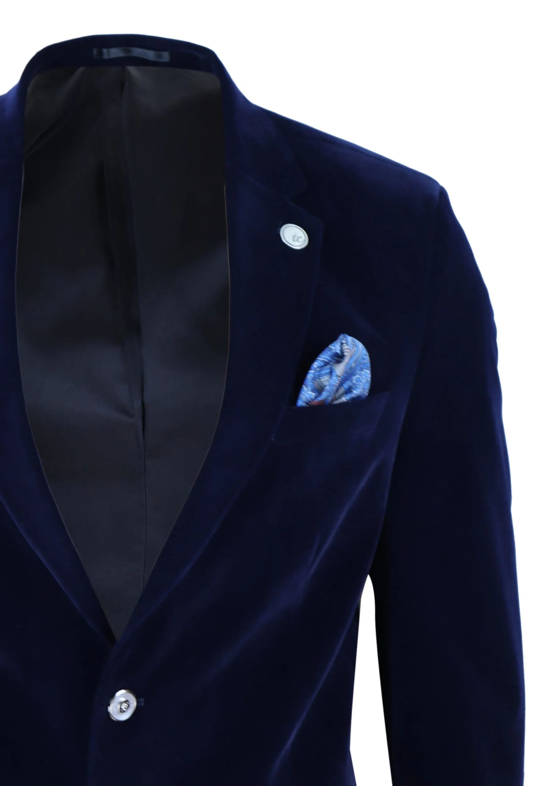 Samt Blazer Jacke 2 Knöpfe Abendmode Formal