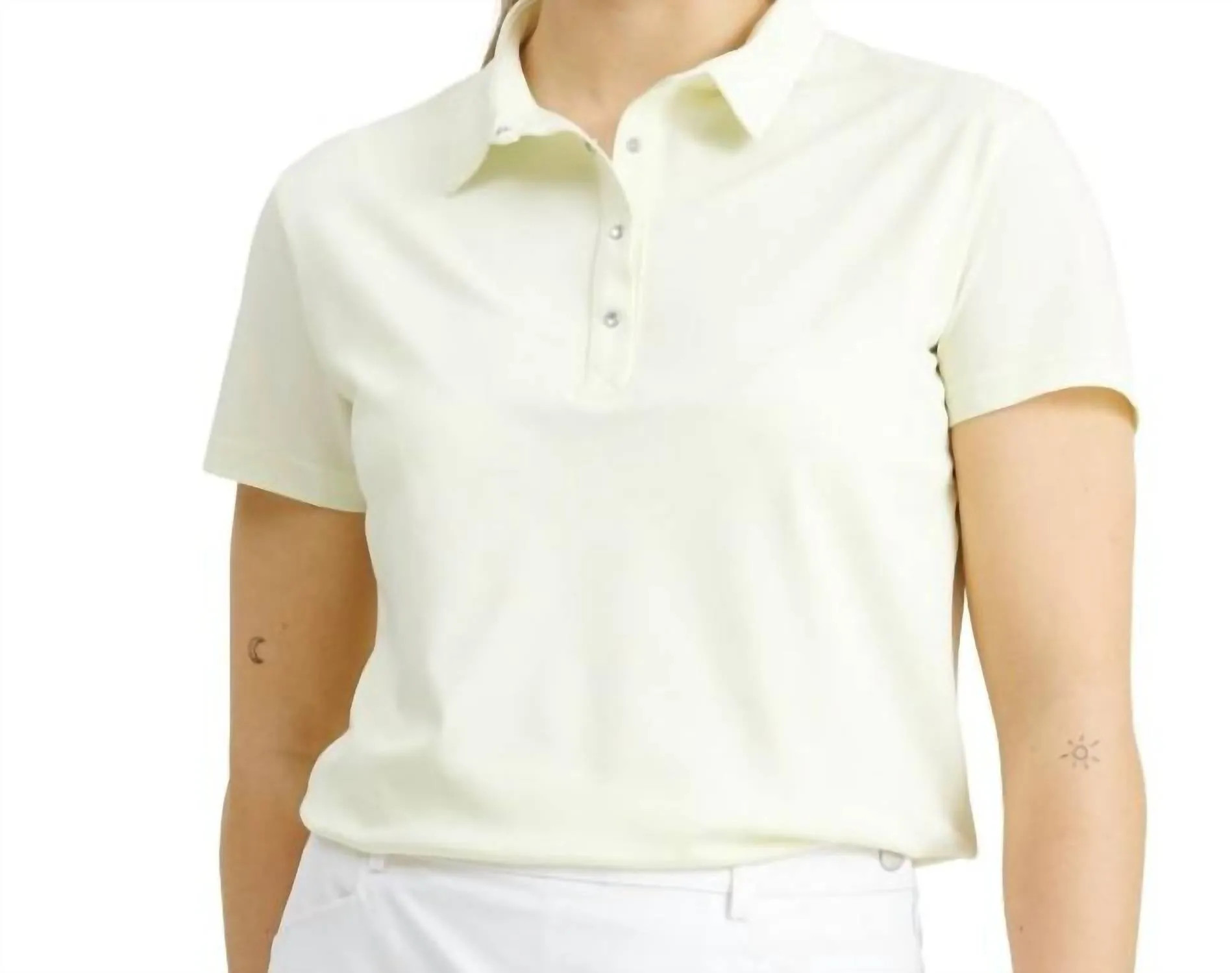 Damen Becky Polo in Zitronengelb