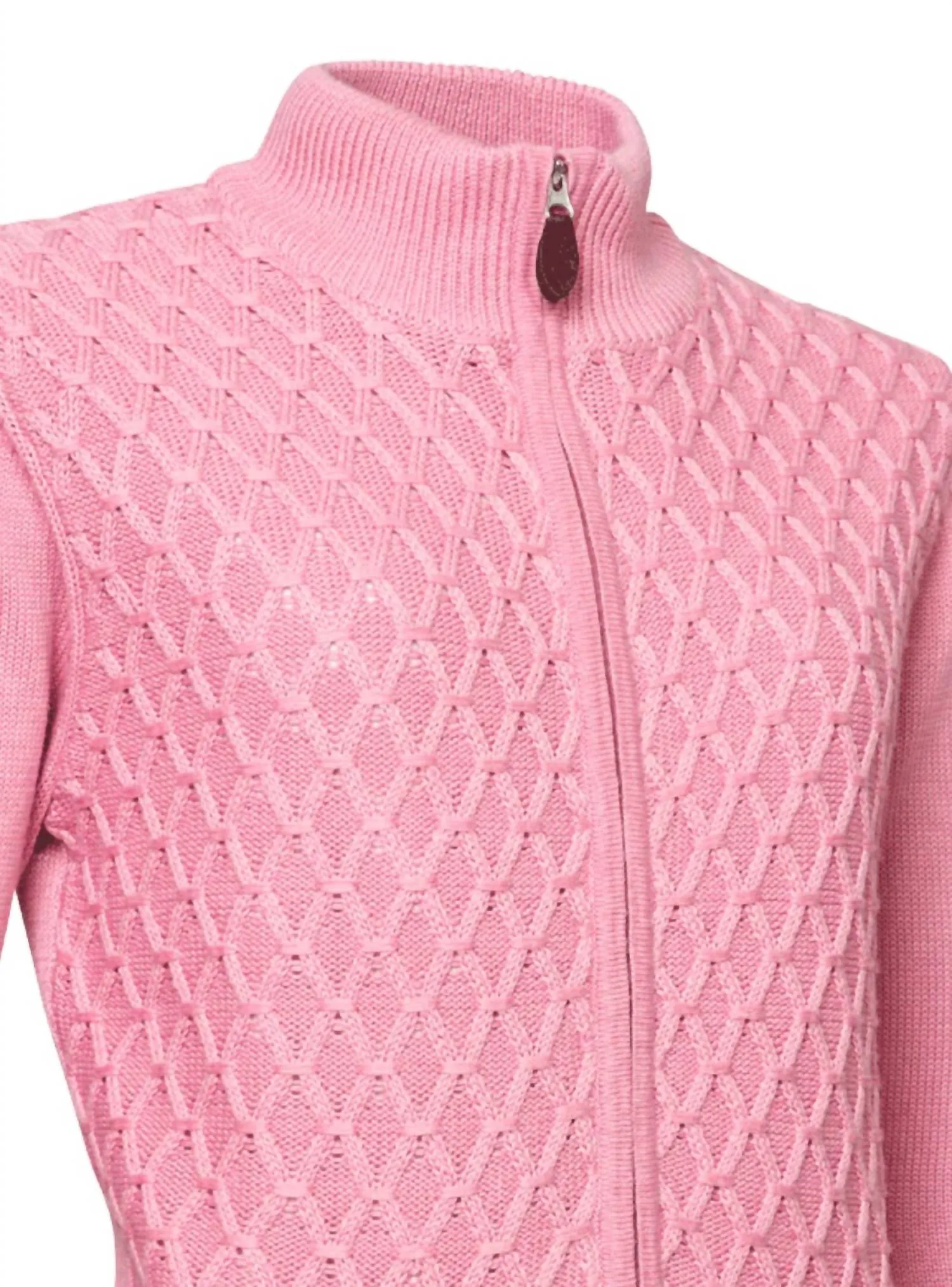 Damen Strickcardigan Avondale in Rhabarber