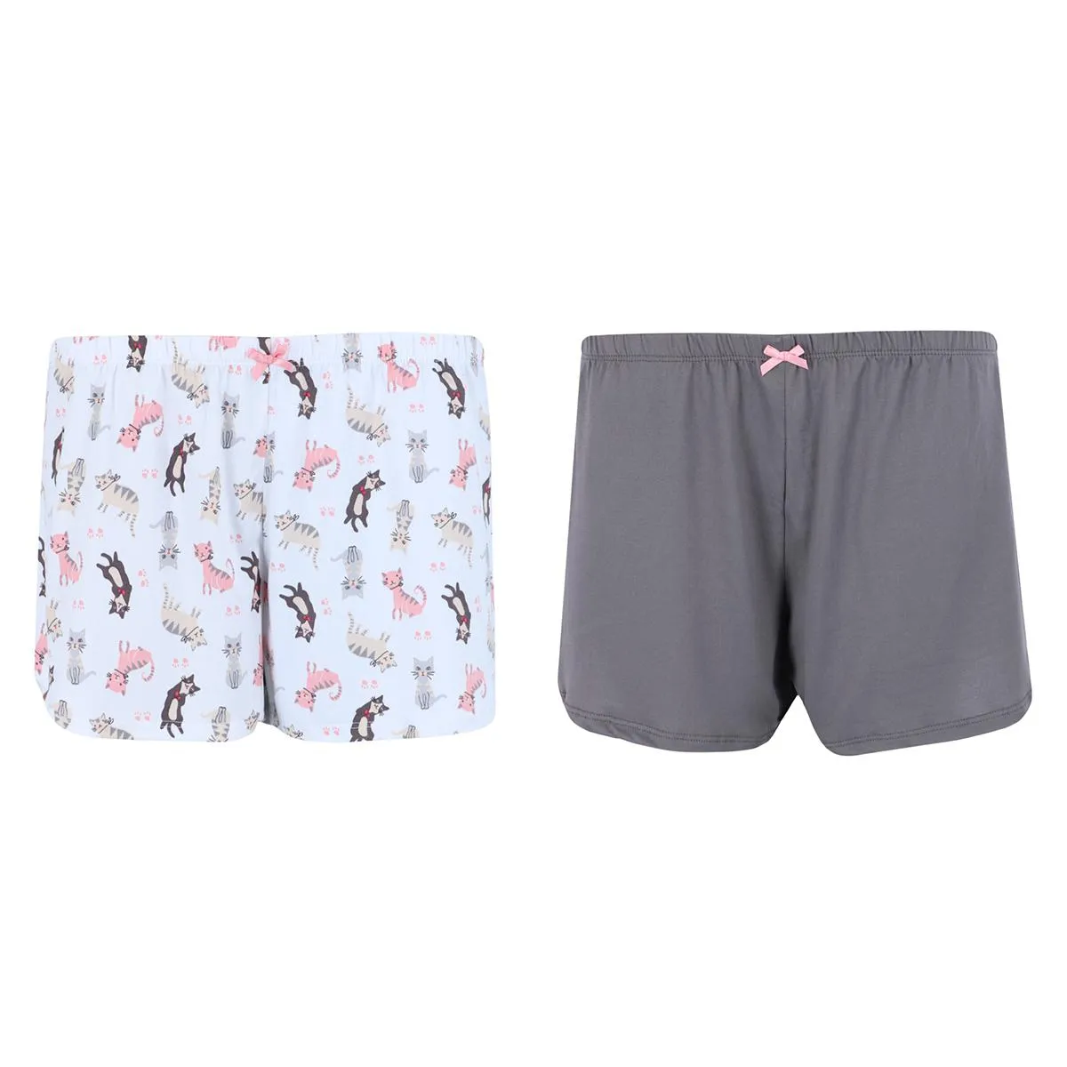 Damen-Doppelpack Spaß-Schlafshorts (2er Pack)