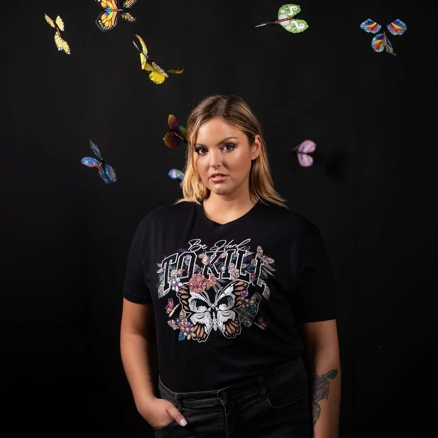 Damen Hard To Kill Boyfriend Fit T-Shirt - Schwarz
