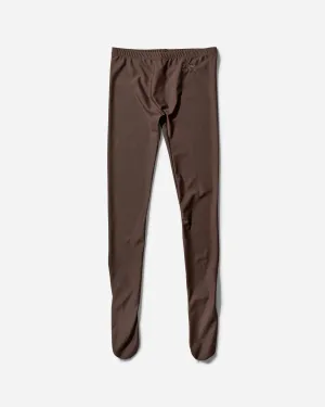 Damen Logo Strumpfhose Braun