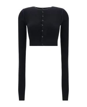 Damen Langarm Cardigan in Schwarz