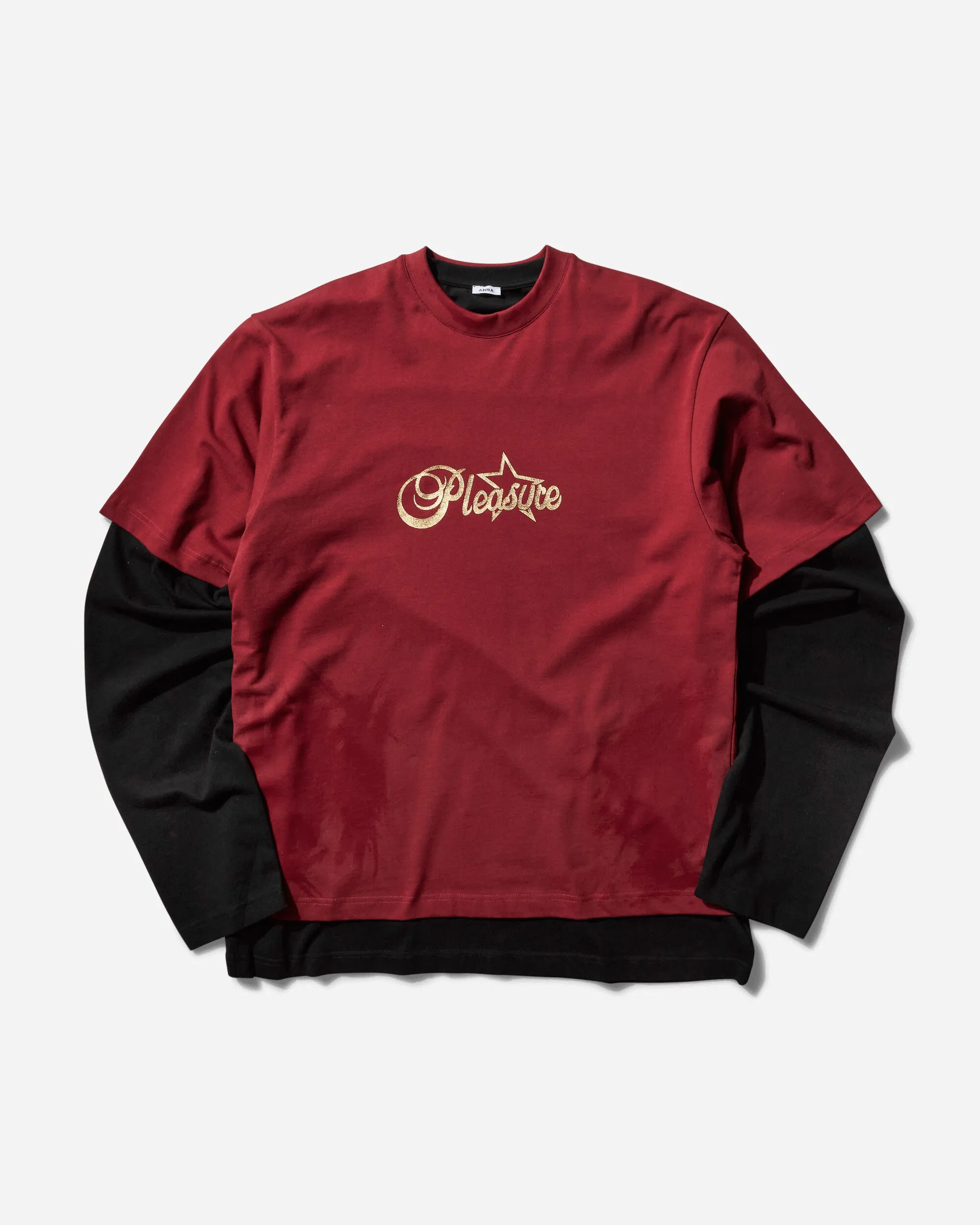 Damen-Vergnügen T-Shirt Granat