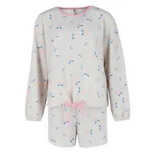 Damen Plus Size Sterne Langarm-Kurzarm-Set
