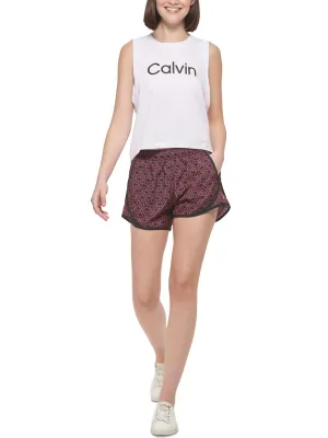 Damen Sportshorts mit Druck, Schwarz/Rosa