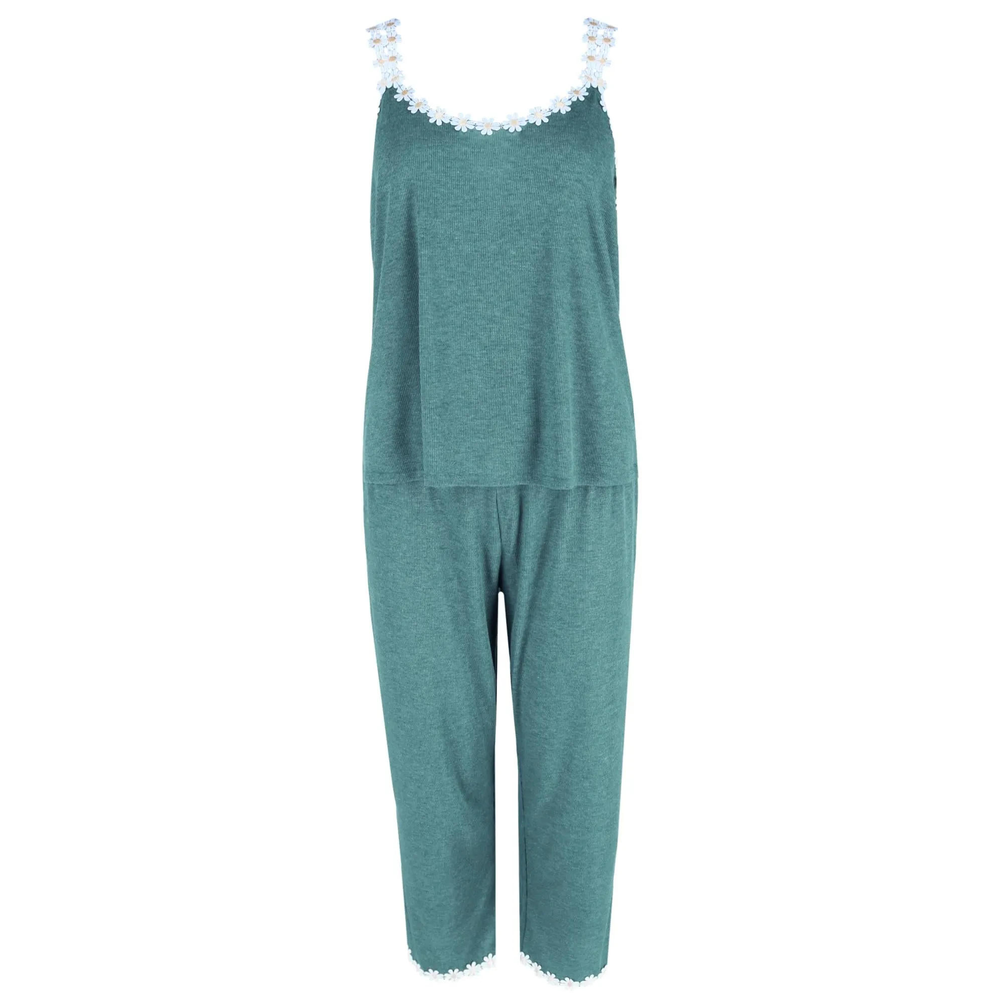 Damen-Tanktop und Capri-Pyjama-Set