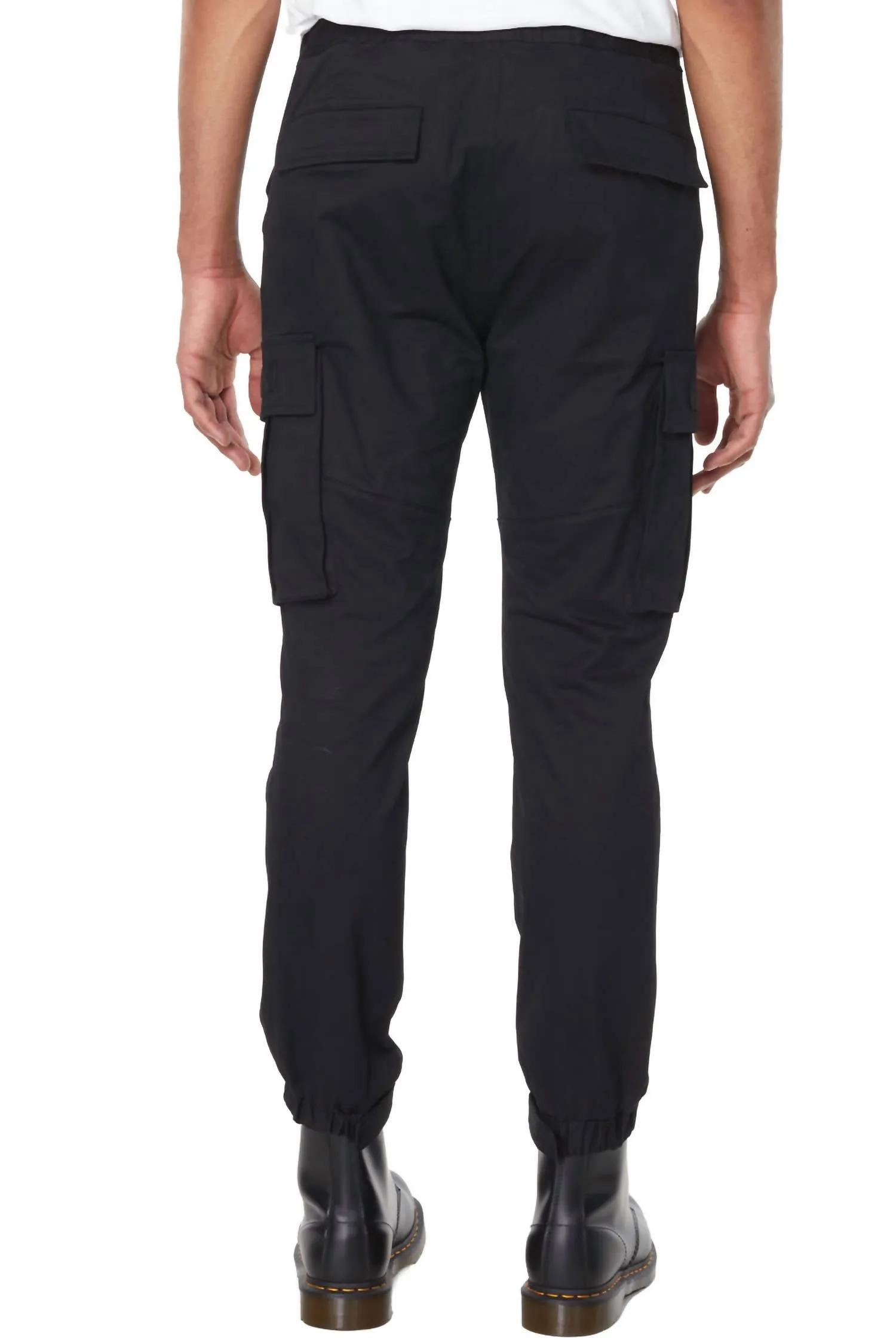 Gewebte Cargo-Hose in Schwarz
