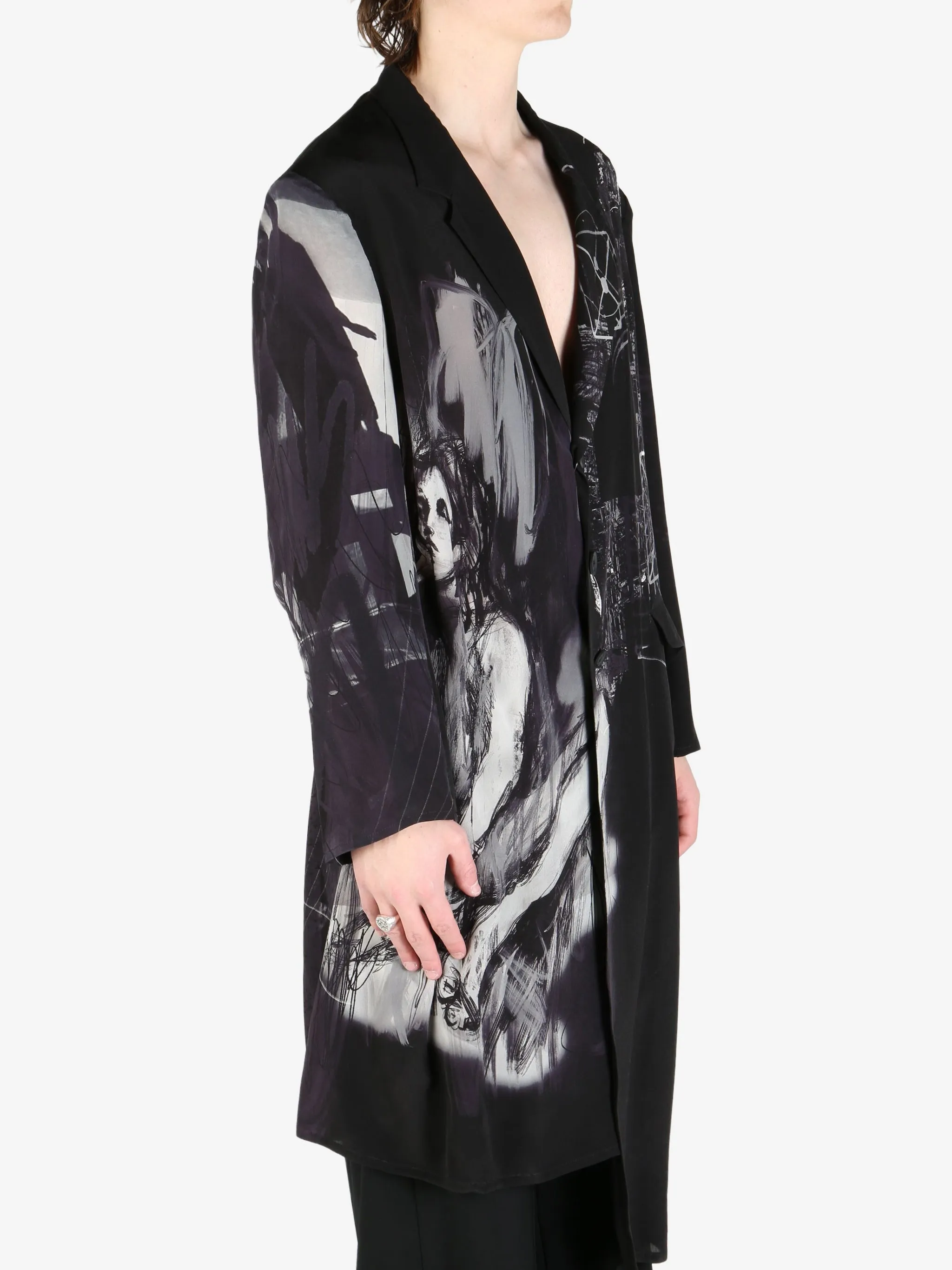 YOHJI YAMAMOTO POUR HOMME - Herren Porträt Pt Asymmetrie Jacke Kleidung_yohji-yamamoto